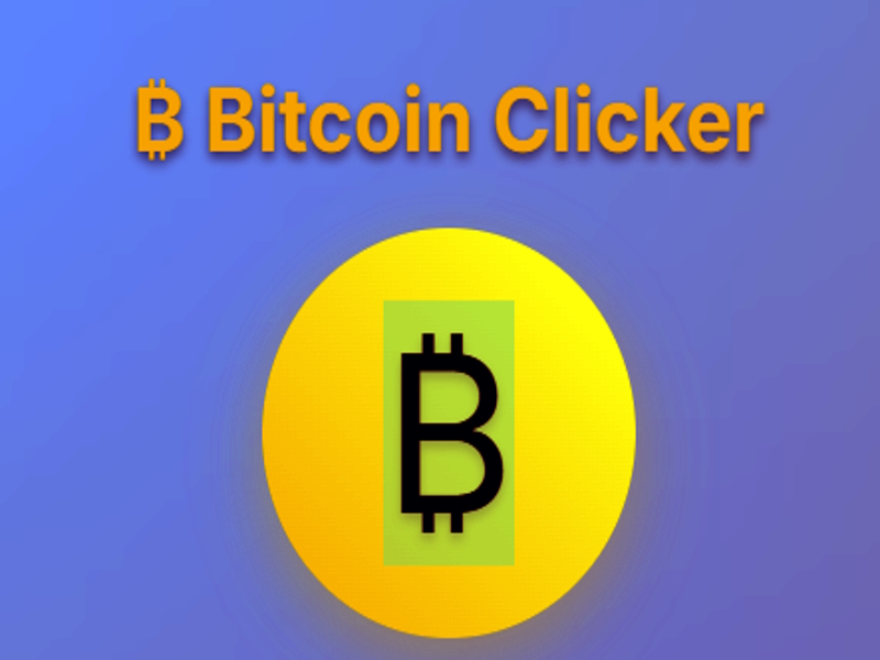Mäng B Bitcoini klõpsaja Internetis