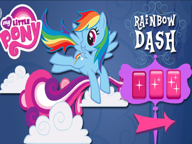 Mäng Rainbow Dash's Cloud Bump Internetis