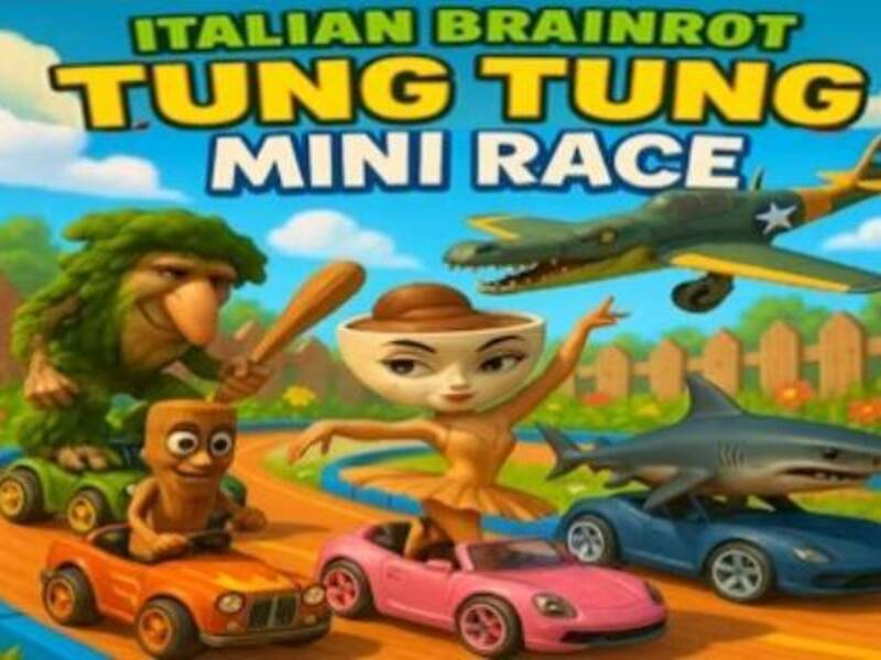 Mäng Itaalia Brainrot Tung Tung Mini Race Internetis