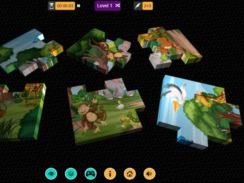 Mäng 3D mosaiikmõistatus Internetis