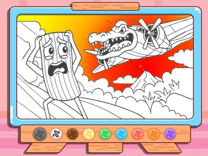 Mäng Värviraamat: Bombardino crocodilo Internetis