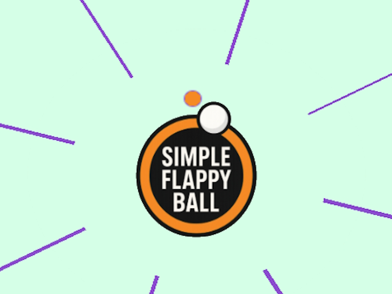 Mäng Lihtne flappy pall Internetis