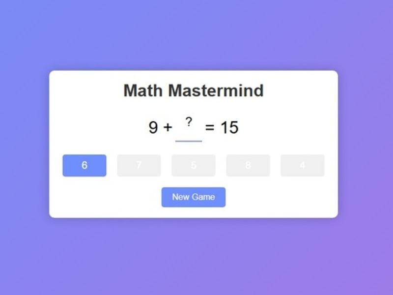 Mäng Matemaatika peaminister Internetis