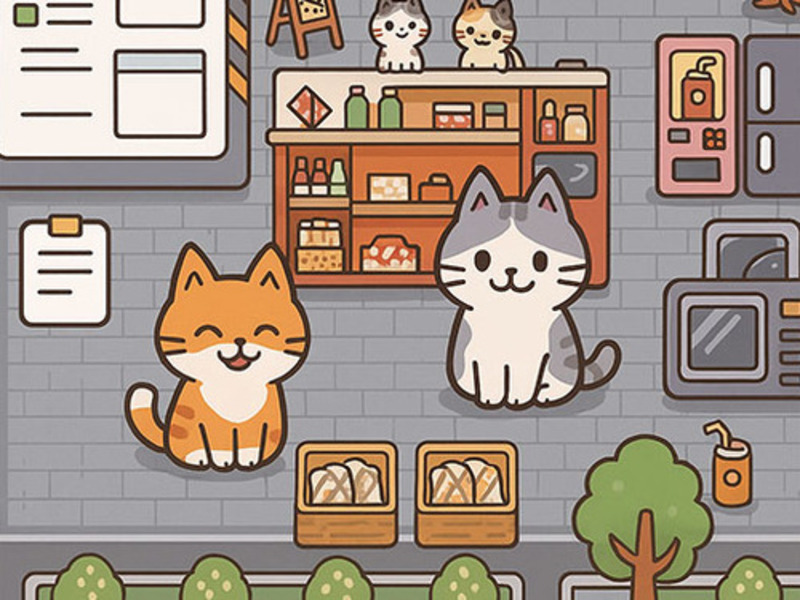 Mäng Cat Mini restoran Internetis