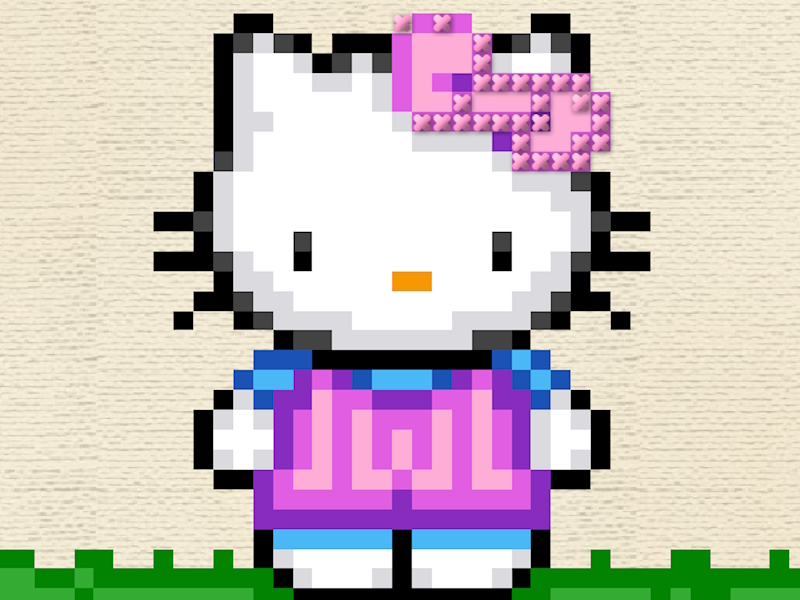 Mäng Hello Kitty Cross Stitch Internetis
