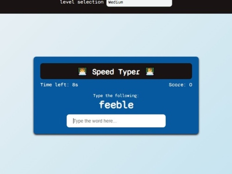 Mäng Speed Typer Internetis